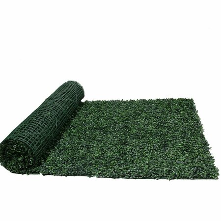 EJOY 40in x 120in Artificial Dark Green Boxwood Roll Panels for Outdoor Use Hedgeroll_Darkgreen_1Roll